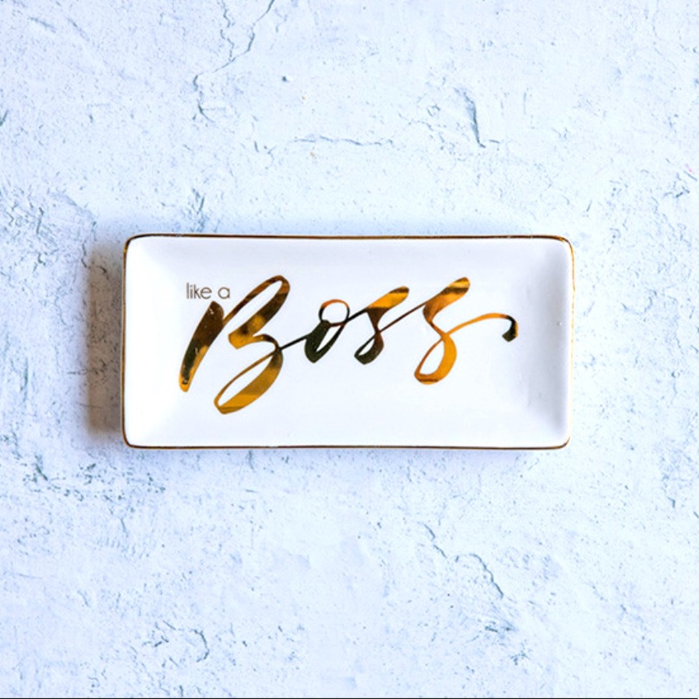 Like A Boss Jewelry Trinket Tray - NWT